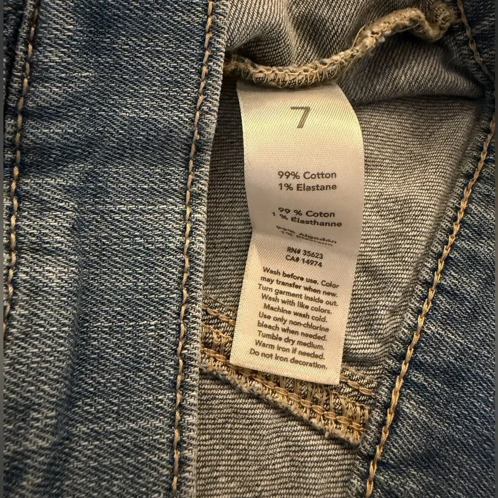 Carter's Denim Jean Jacket‎ Kids Size 7 Light Blue Classic Unisex Fall